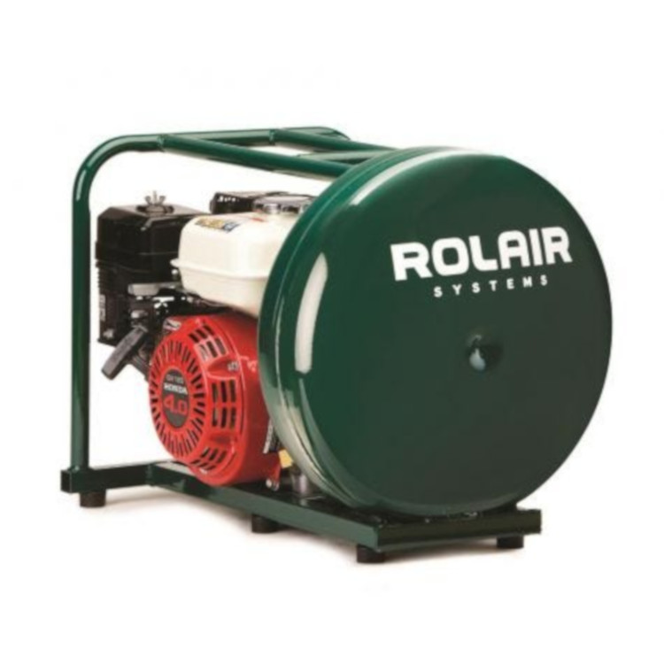 Compressor 5 Gallon 5HP Honda 1 Stage Gas 4.6 CFM  Rolair Vertical Pancake