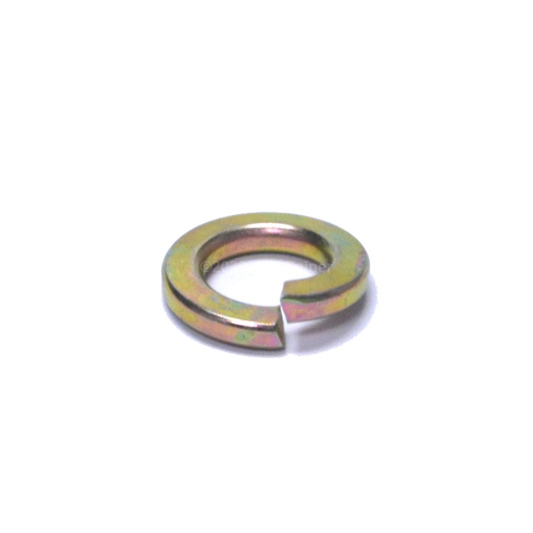Split Lock Washer 1/4  Grade 8 Yellow Zinc Plated