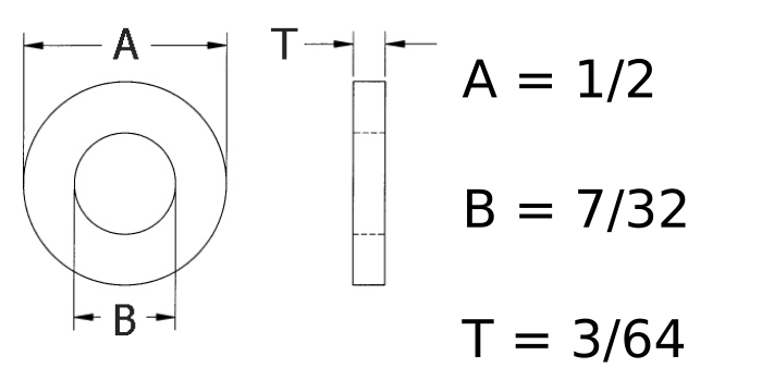 SW208 Flat Washer SAE #10  Grade 2 Zinc Plated