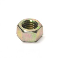 C813 Finished Hex Nut 7/16-14  Grade 8 Yellow Zinc Plated