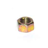 F815 Finished Hex Nut 9/16-18  Grade 8 Yellow Zinc Plated