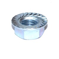 FLF214 Flange Nut 1/2-20  Grade 2 Zinc Plated W/ Serrations