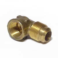 SAE 45° Flare Street Elbow 90° 5/8 X 1/2 FPT Brass