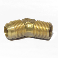 544 SAE 45° Flare Elbow 45° 1/4 X 1/8 MPT Brass