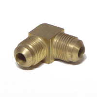 SAE 45° Flare Union Elbow 90° 3/8 Brass