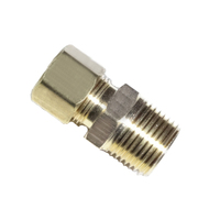 682 Compression 1/8 X 1/8 Male Connector  Brass