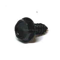 Hex Washer Head Slotted Sheet Metal Screw Type AB #10 X 3/8 Black Zinc