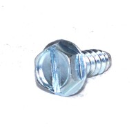 HMSB289-S Hex Washer Head Slotted Sheet Metal Screw Type B #10 X 1/2  Zinc Plated W/ Serrations